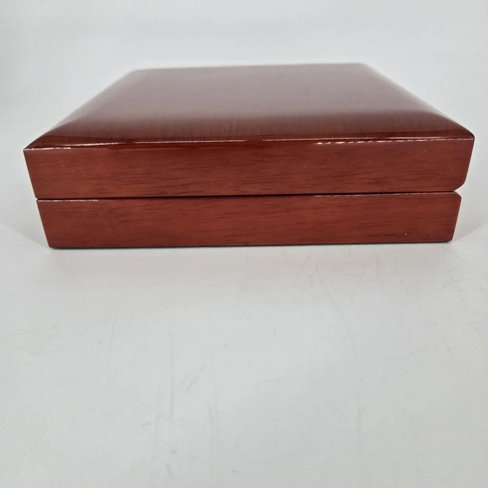 New Gemporia Coloured Rocks Mink Mushroom Lidded Stacker Jewelry Box Tray COA